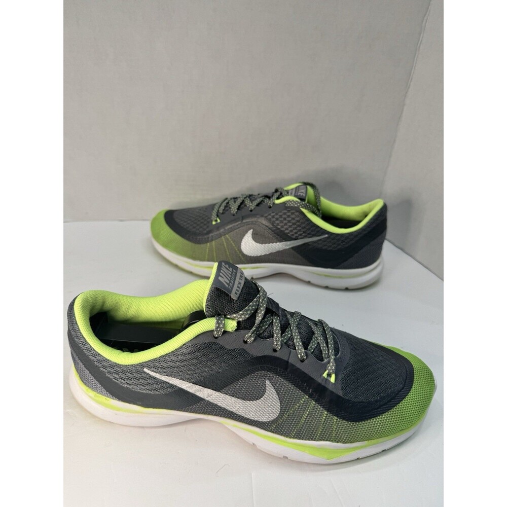 Nike Flex Trainer 6 Women’s Training Shoes Gray Volt Size 9.5 831578-006
